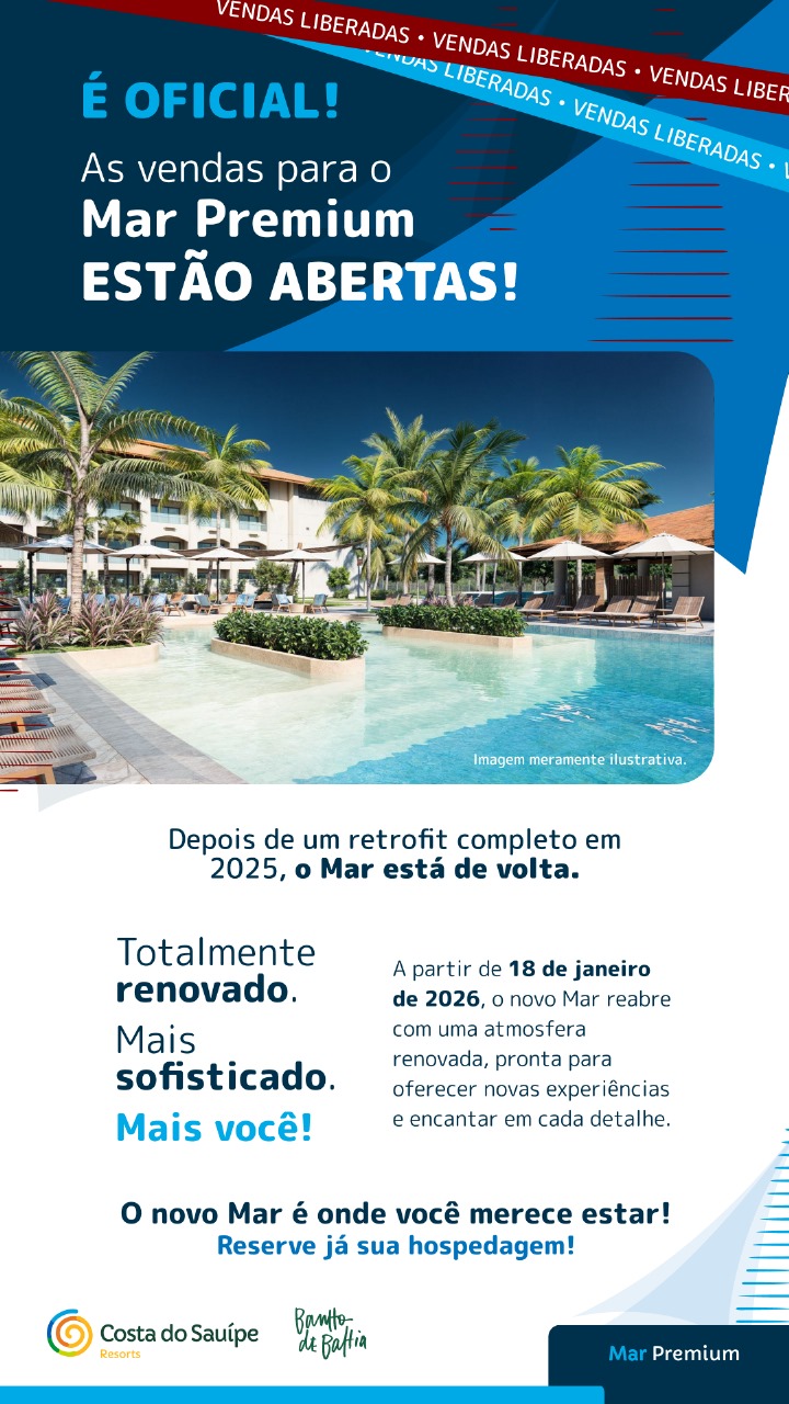 É OFICIAL - O MAR PREMIUM ESTÁ DE VOLTA!
